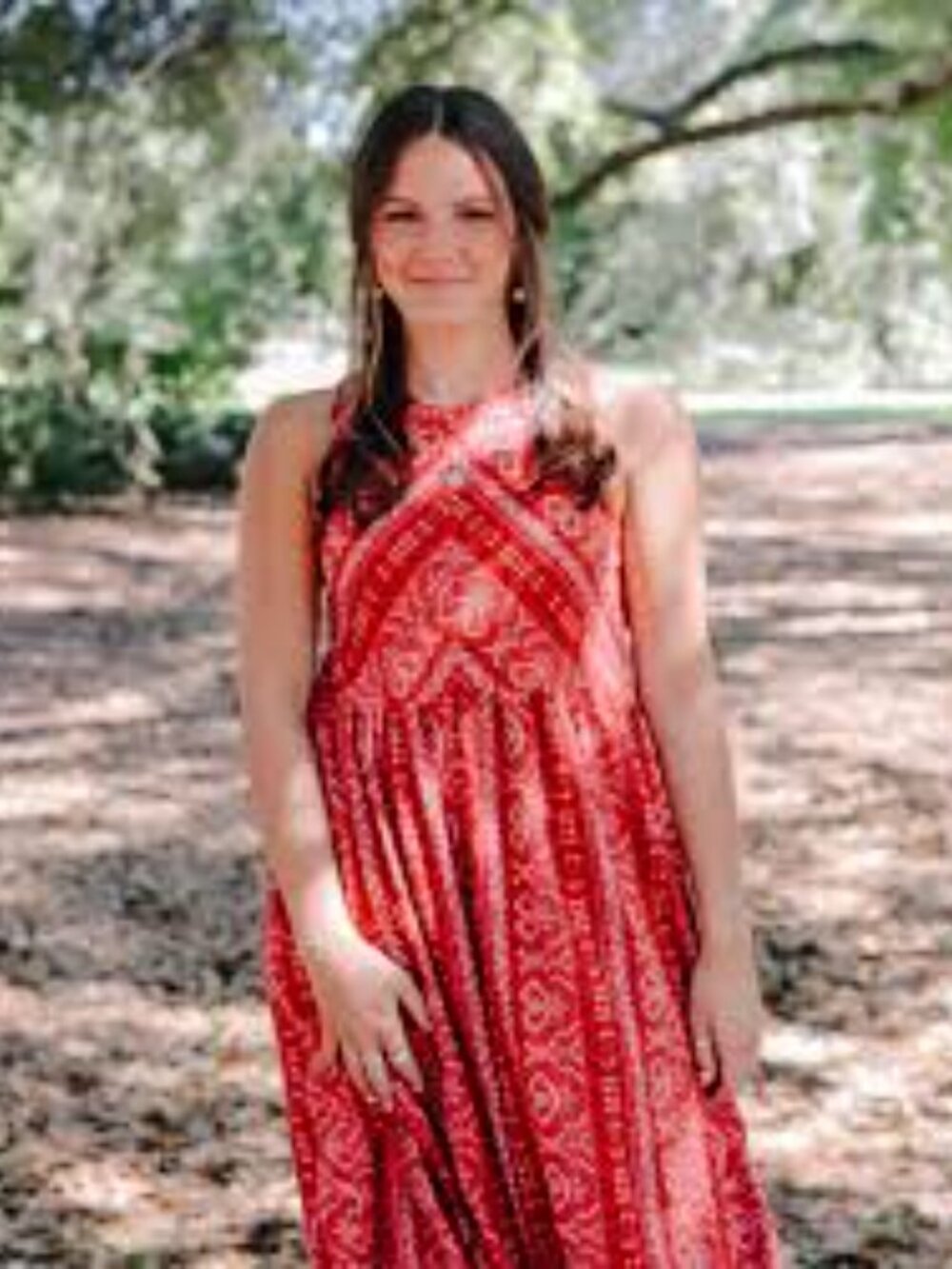 True Craft | Red Boho Bandana Style Maxi Dress